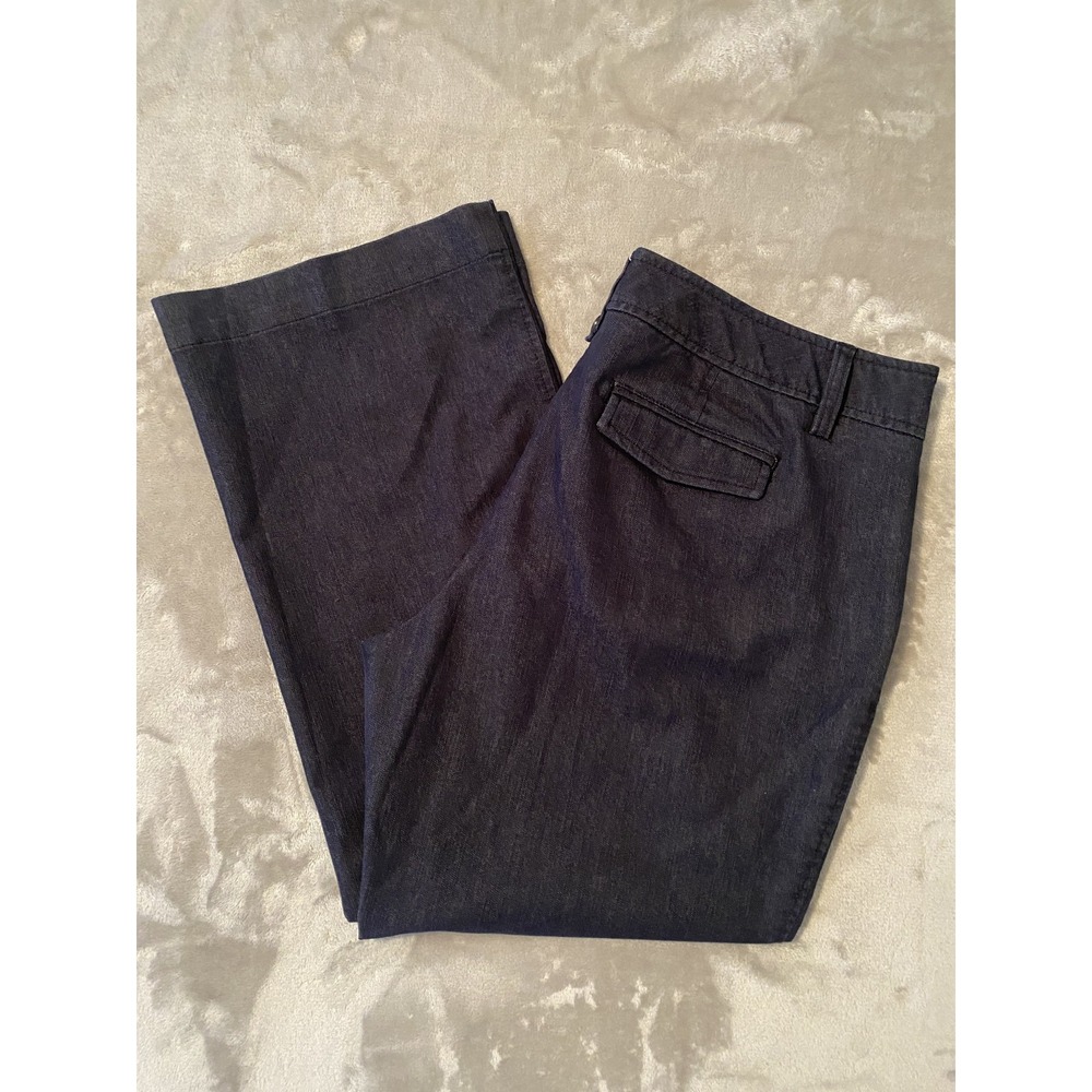 Bass Heritage Fit Pants Womens 16 Straight Leg Trouser Stretch Classic‎ Casual